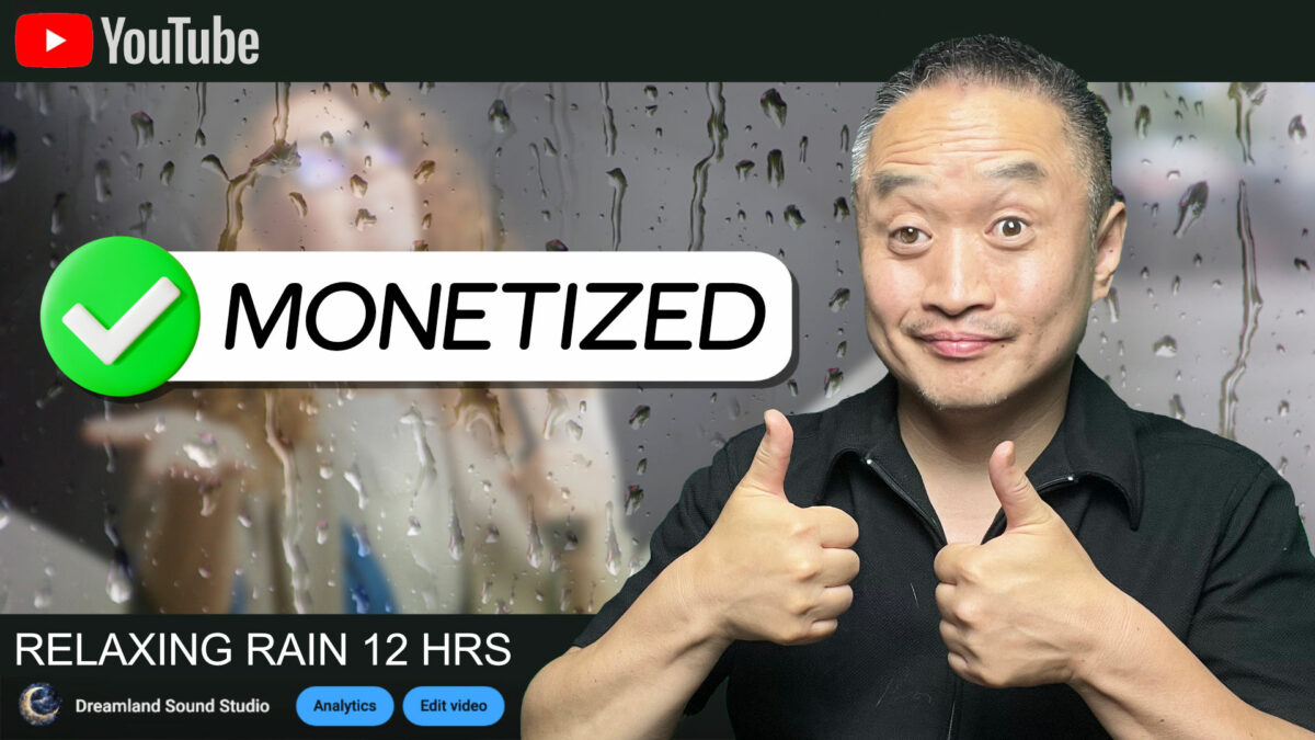 make money with rain videos, don't get demonetized by YouTube